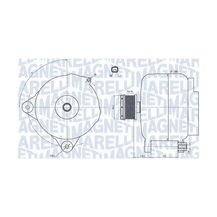 Kintamosios srovės generatorius MAGNETI MARELLI 063731876010
