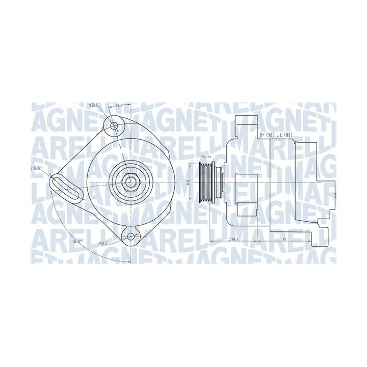 Kintamosios srovės generatorius MAGNETI MARELLI 063731886010