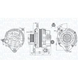 Kintamosios srovės generatorius MAGNETI MARELLI 063731898010