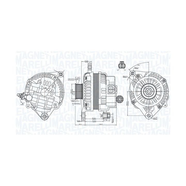Kintamosios srovės generatorius MAGNETI MARELLI 063731898010