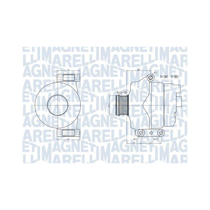 Kintamosios srovės generatorius MAGNETI MARELLI 063731934010