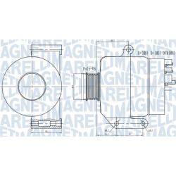 Kintamosios srovės generatorius MAGNETI MARELLI 063731935010