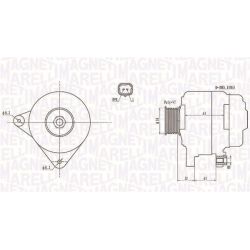Kintamosios srovės generatorius MAGNETI MARELLI 063731959010