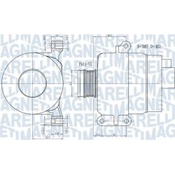 Kintamosios srovės generatorius MAGNETI MARELLI 063731969010