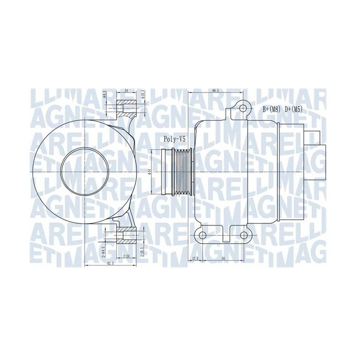 Kintamosios srovės generatorius MAGNETI MARELLI 063731969010