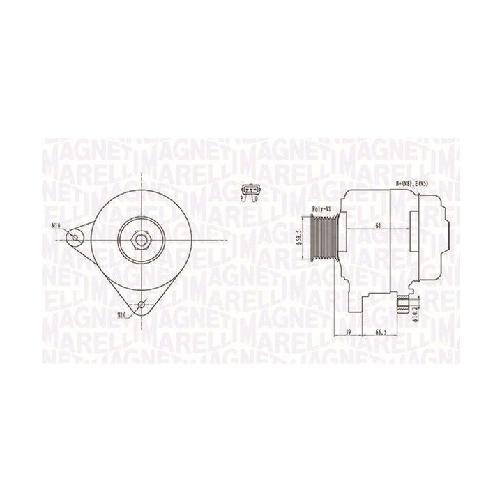 Kintamosios srovės generatorius MAGNETI MARELLI 063731972010