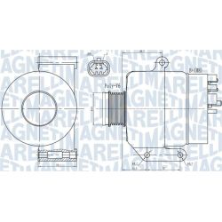 Kintamosios srovės generatorius MAGNETI MARELLI 063731987010
