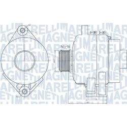 Kintamosios srovės generatorius MAGNETI MARELLI 063731995010
