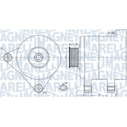 Kintamosios srovės generatorius MAGNETI MARELLI 063732003010