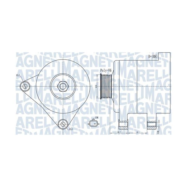 Kintamosios srovės generatorius MAGNETI MARELLI 063732003010