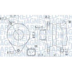 Kintamosios srovės generatorius MAGNETI MARELLI 063732016010