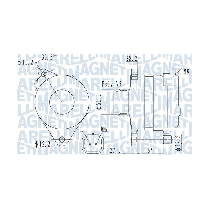 Kintamosios srovės generatorius MAGNETI MARELLI 063732016010