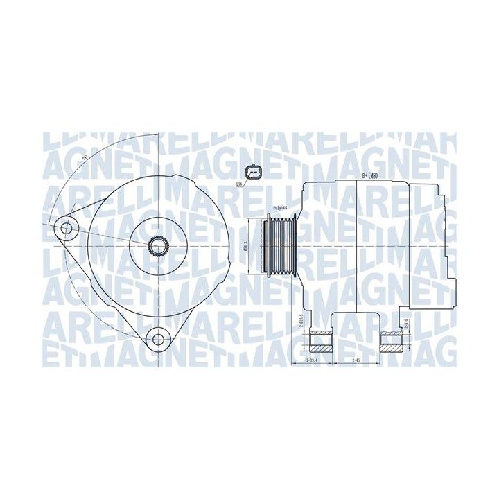 Kintamosios srovės generatorius MAGNETI MARELLI 063732033010