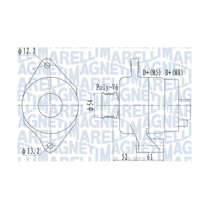 Kintamosios srovės generatorius MAGNETI MARELLI 063732049010