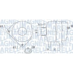 Kintamosios srovės generatorius MAGNETI MARELLI 063732054010