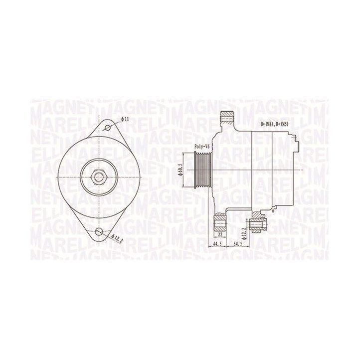 Kintamosios srovės generatorius MAGNETI MARELLI 063732062010