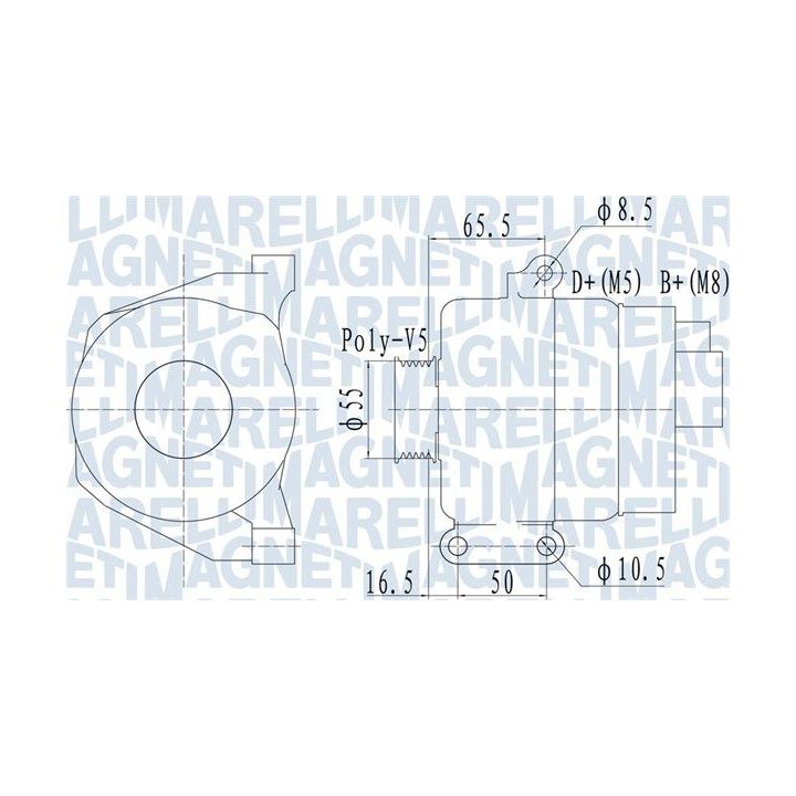 Kintamosios srovės generatorius MAGNETI MARELLI 063732070010