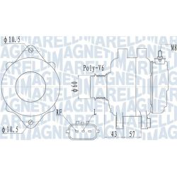 Kintamosios srovės generatorius MAGNETI MARELLI 063732122010