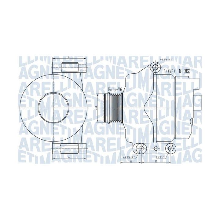 Kintamosios srovės generatorius MAGNETI MARELLI 063732132010
