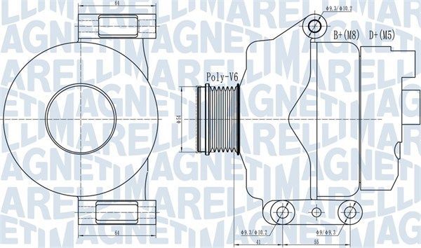 Kintamosios srovės generatorius MAGNETI MARELLI 063732132010