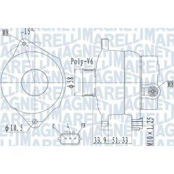 Kintamosios srovės generatorius MAGNETI MARELLI 063732138010