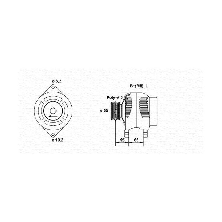 Kintamosios srovės generatorius MAGNETI MARELLI 943354075010