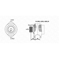 Kintamosios srovės generatorius MAGNETI MARELLI 943355024010