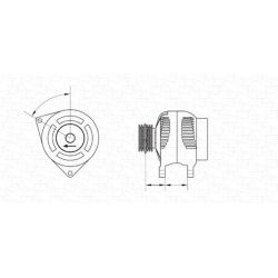 Kintamosios srovės generatorius MAGNETI MARELLI 943355230010