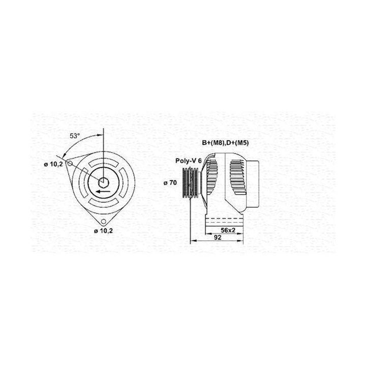 Kintamosios srovės generatorius MAGNETI MARELLI 943356576010