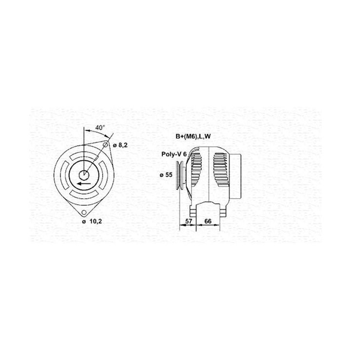 Kintamosios srovės generatorius MAGNETI MARELLI 943356961010