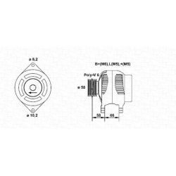 Kintamosios srovės generatorius MAGNETI MARELLI 943356980010