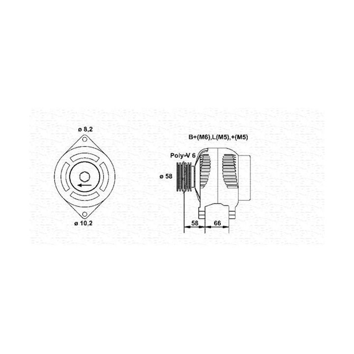 Kintamosios srovės generatorius MAGNETI MARELLI 943356980010