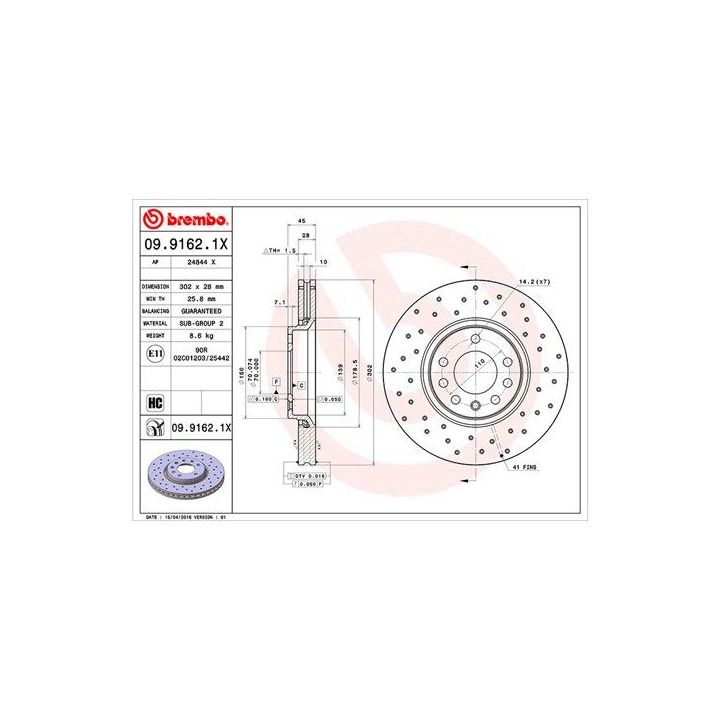 Stabdžių diskas MAGNETI MARELLI 360406008202