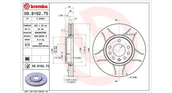 Stabdžių diskas MAGNETI MARELLI 360406008205
