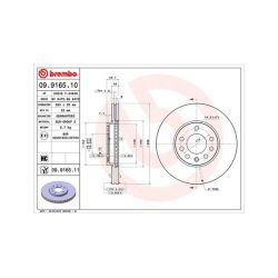 Stabdžių diskas MAGNETI MARELLI 360406008300