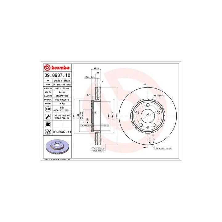 Stabdžių diskas MAGNETI MARELLI 360406008800