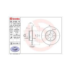 Stabdžių diskas MAGNETI MARELLI 360406021000
