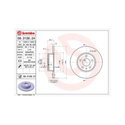 Stabdžių diskas MAGNETI MARELLI 360406021100