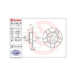 Stabdžių diskas MAGNETI MARELLI 360406021105