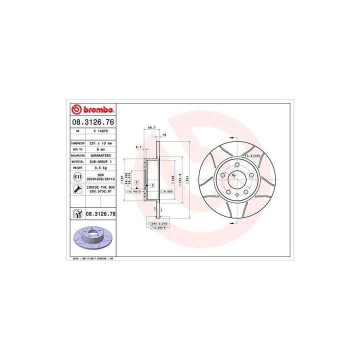 Stabdžių diskas MAGNETI MARELLI 360406021105