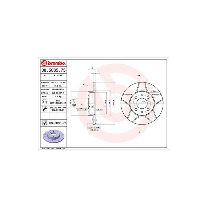 Stabdžių diskas MAGNETI MARELLI 360406021605