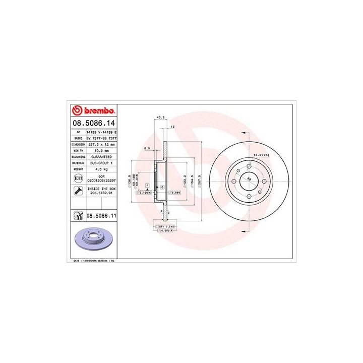 Stabdžių diskas MAGNETI MARELLI 360406021800