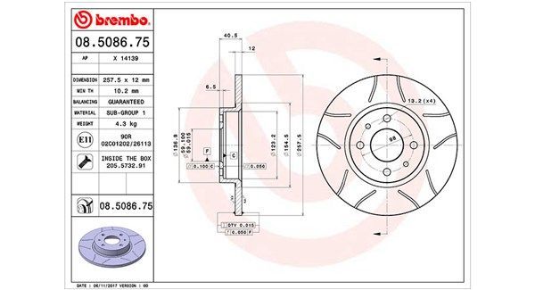 Stabdžių diskas MAGNETI MARELLI 360406021805