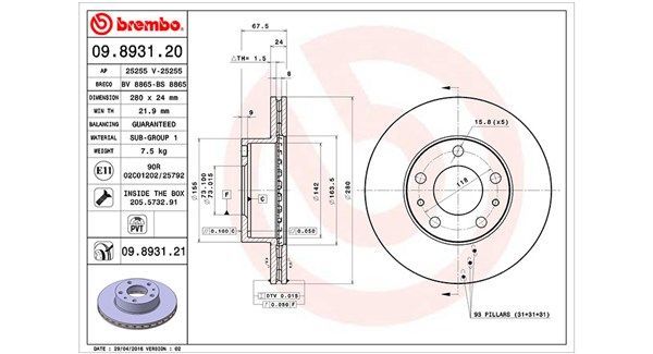 Stabdžių diskas MAGNETI MARELLI 360406023800