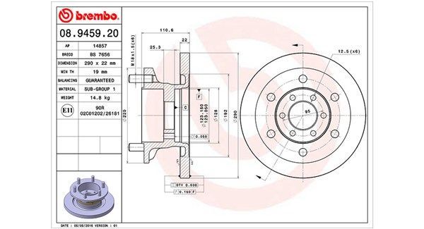 Stabdžių diskas MAGNETI MARELLI 360406024000