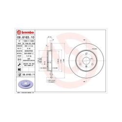 Stabdžių diskas MAGNETI MARELLI 360406033800