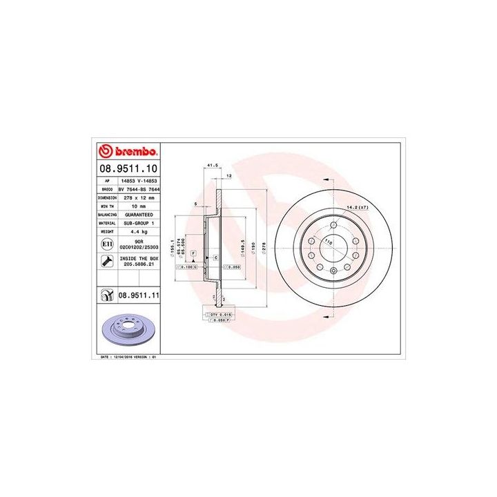 Stabdžių diskas MAGNETI MARELLI 360406040000