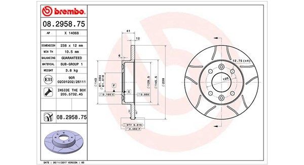 Stabdžių diskas MAGNETI MARELLI 360406042105