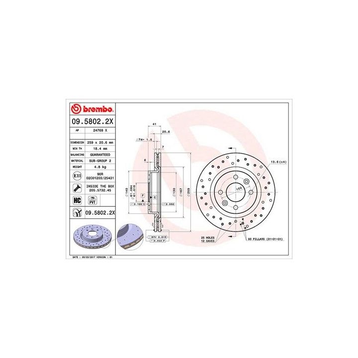 Stabdžių diskas MAGNETI MARELLI 360406043102