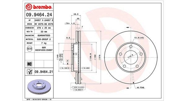Stabdžių diskas MAGNETI MARELLI 360406056700